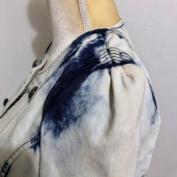 Forever 21 Stone Wash Jean Jacket Juniors L Women M - Picture 7 of 12